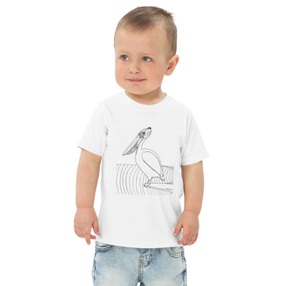 Toddler short sleeve T-shirt, Pelican Hanging Ten