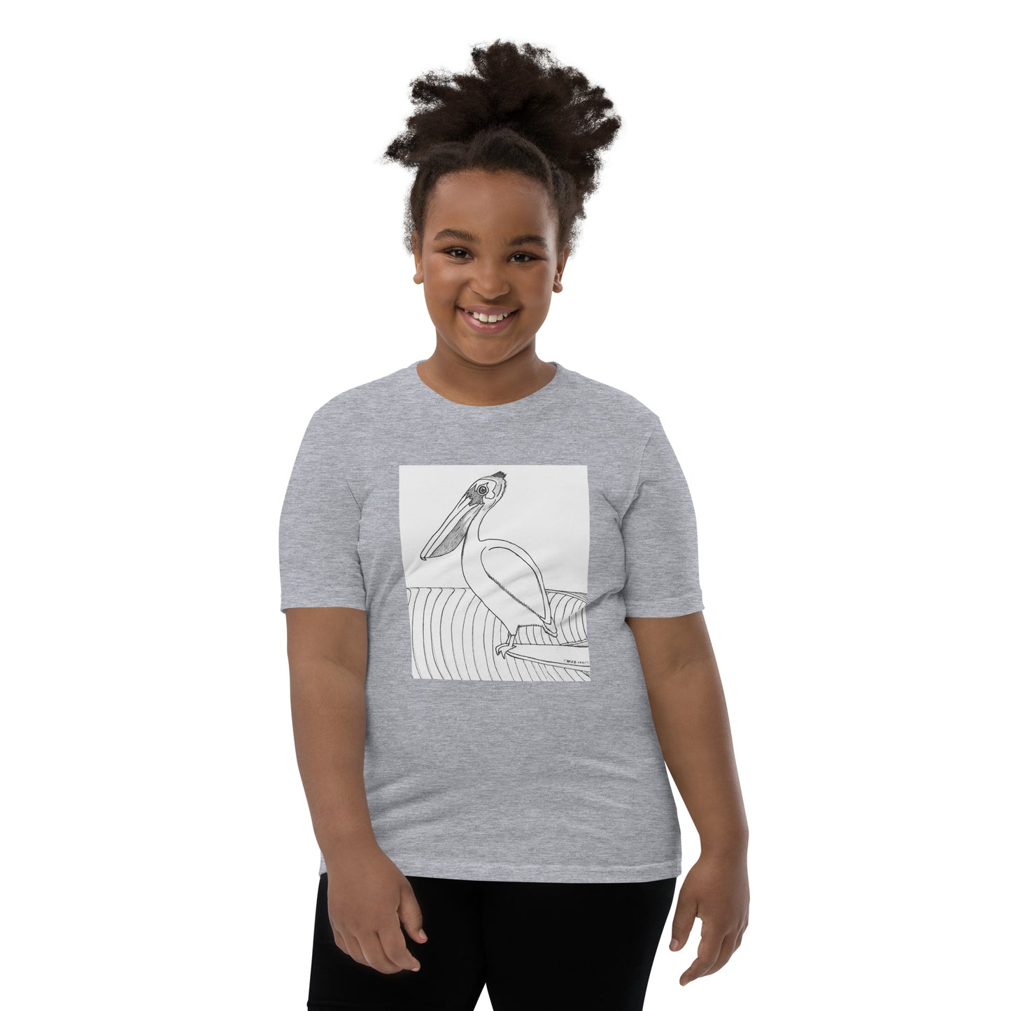 Pelican Hanging Ten, Youth Short Sleeve Unisex fit T-Shirt