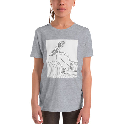 Pelican Hanging Ten, Youth Short Sleeve Unisex fit T-Shirt