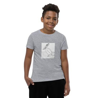 Youth Short Sleeve T-Shirt, Pelican Hanging Ten
