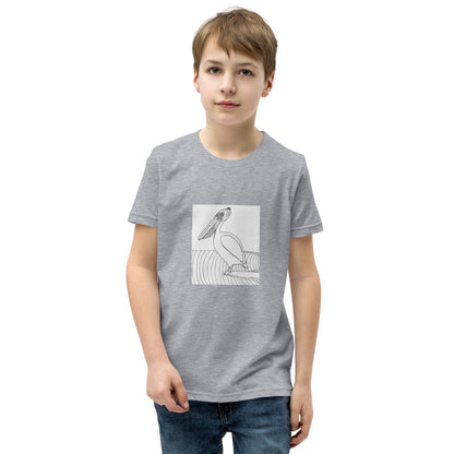 Youth Short Sleeve T-Shirt, Pelican Hanging Ten