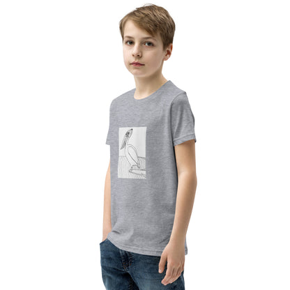 Youth Short Sleeve T-Shirt, Pelican Hanging Ten