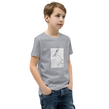 Youth Short Sleeve T-Shirt, Pelican Hanging Ten