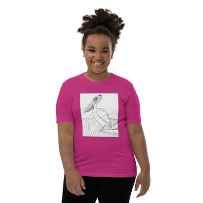 Pelican Hanging Ten, Youth Short Sleeve Unisex fit T-Shirt