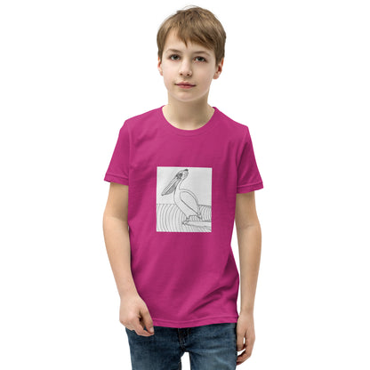 Youth Short Sleeve T-Shirt, Pelican Hanging Ten
