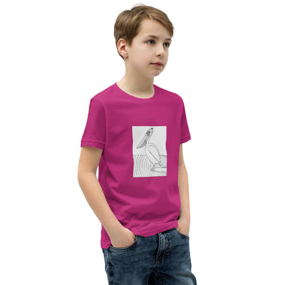 Youth Short Sleeve T-Shirt, Pelican Hanging Ten
