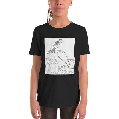 Pelican Hanging Ten, Youth Short Sleeve Unisex fit T-Shirt