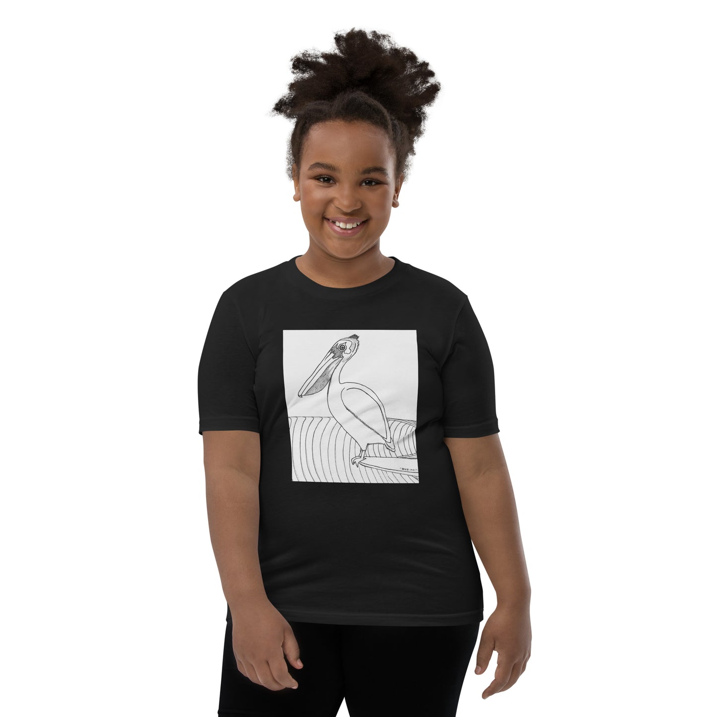 Pelican Hanging Ten, Youth Short Sleeve Unisex fit T-Shirt