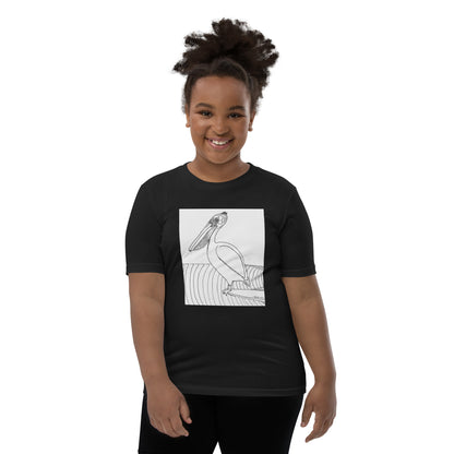 Pelican Hanging Ten, Youth Short Sleeve Unisex fit T-Shirt