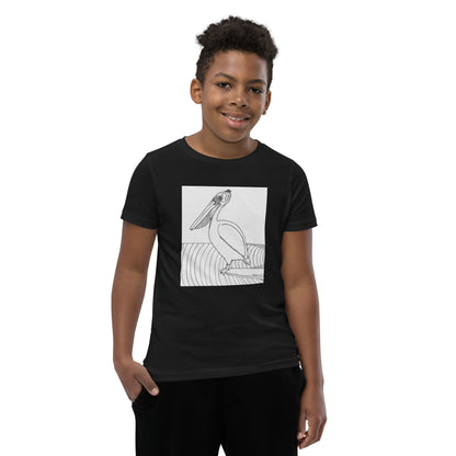 Pelican Hanging Ten, Youth Short Sleeve Unisex fit T-Shirt