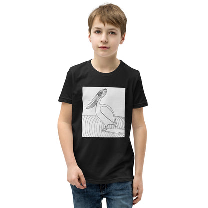 Pelican Hanging Ten, Youth Short Sleeve Unisex fit T-Shirt