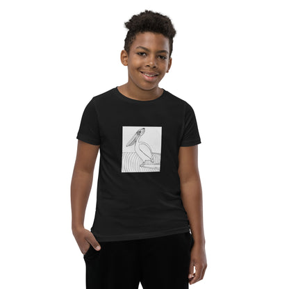 Youth Short Sleeve T-Shirt, Pelican Hanging Ten