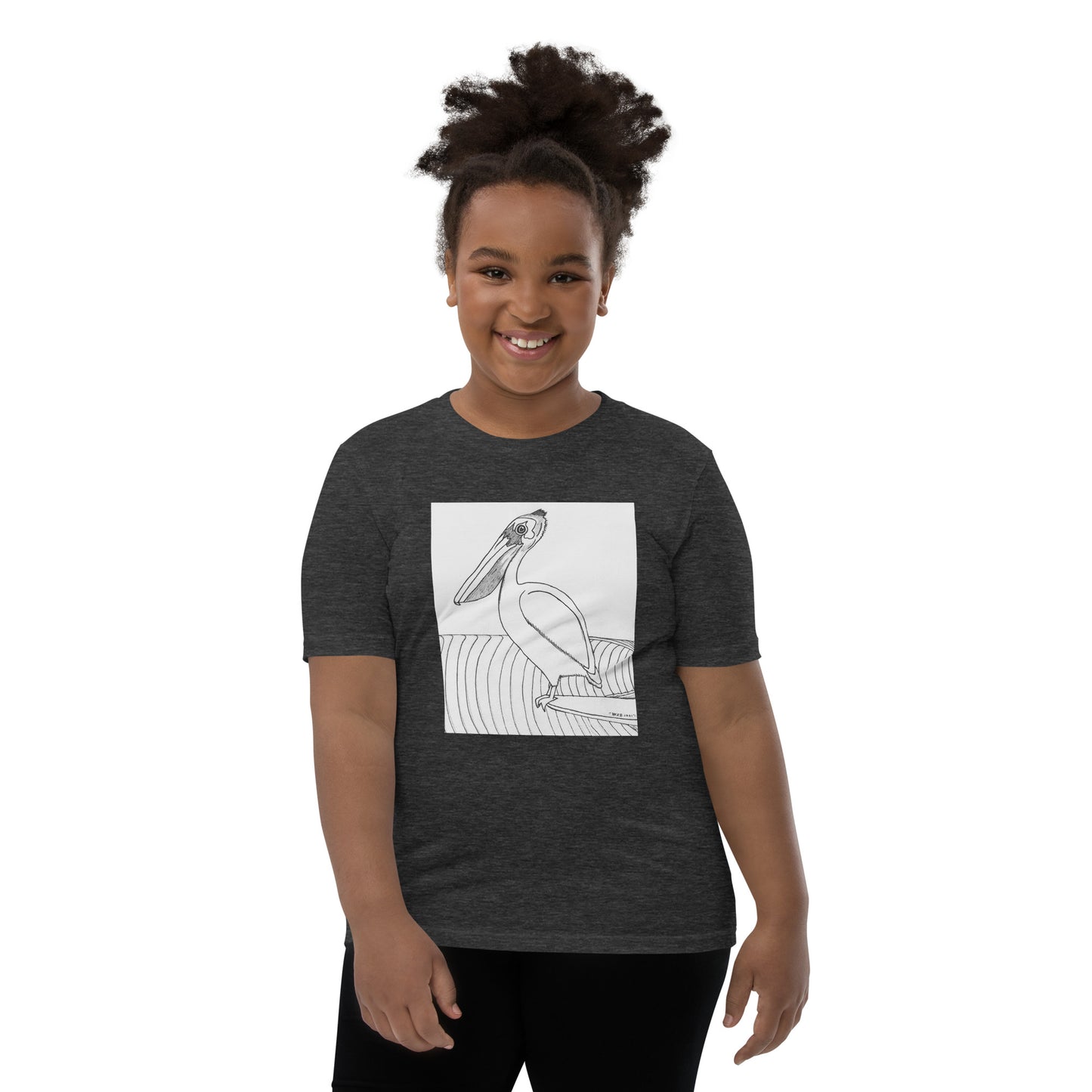 Pelican Hanging Ten, Youth Short Sleeve Unisex fit T-Shirt