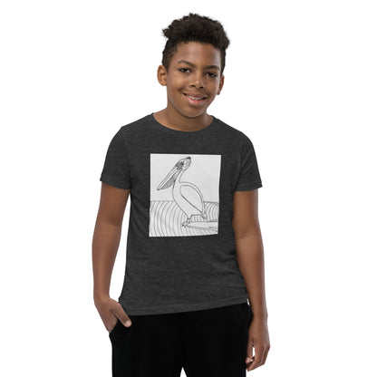 Pelican Hanging Ten, Youth Short Sleeve Unisex fit T-Shirt