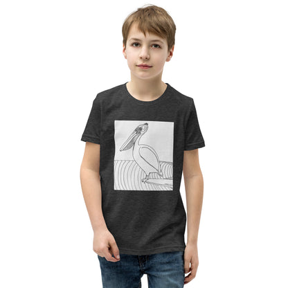 Pelican Hanging Ten, Youth Short Sleeve Unisex fit T-Shirt