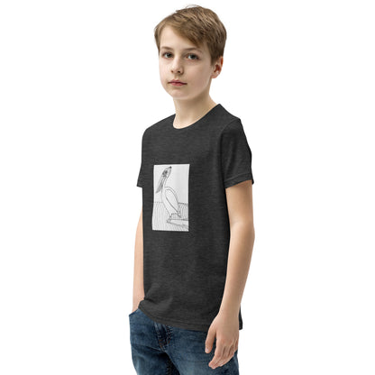 Youth Short Sleeve T-Shirt, Pelican Hanging Ten