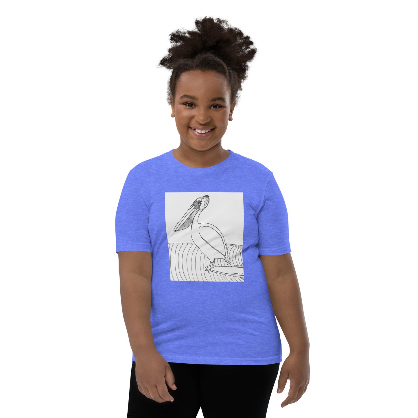 Pelican Hanging Ten, Youth Short Sleeve Unisex fit T-Shirt