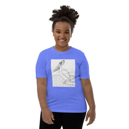 Pelican Hanging Ten, Youth Short Sleeve Unisex fit T-Shirt