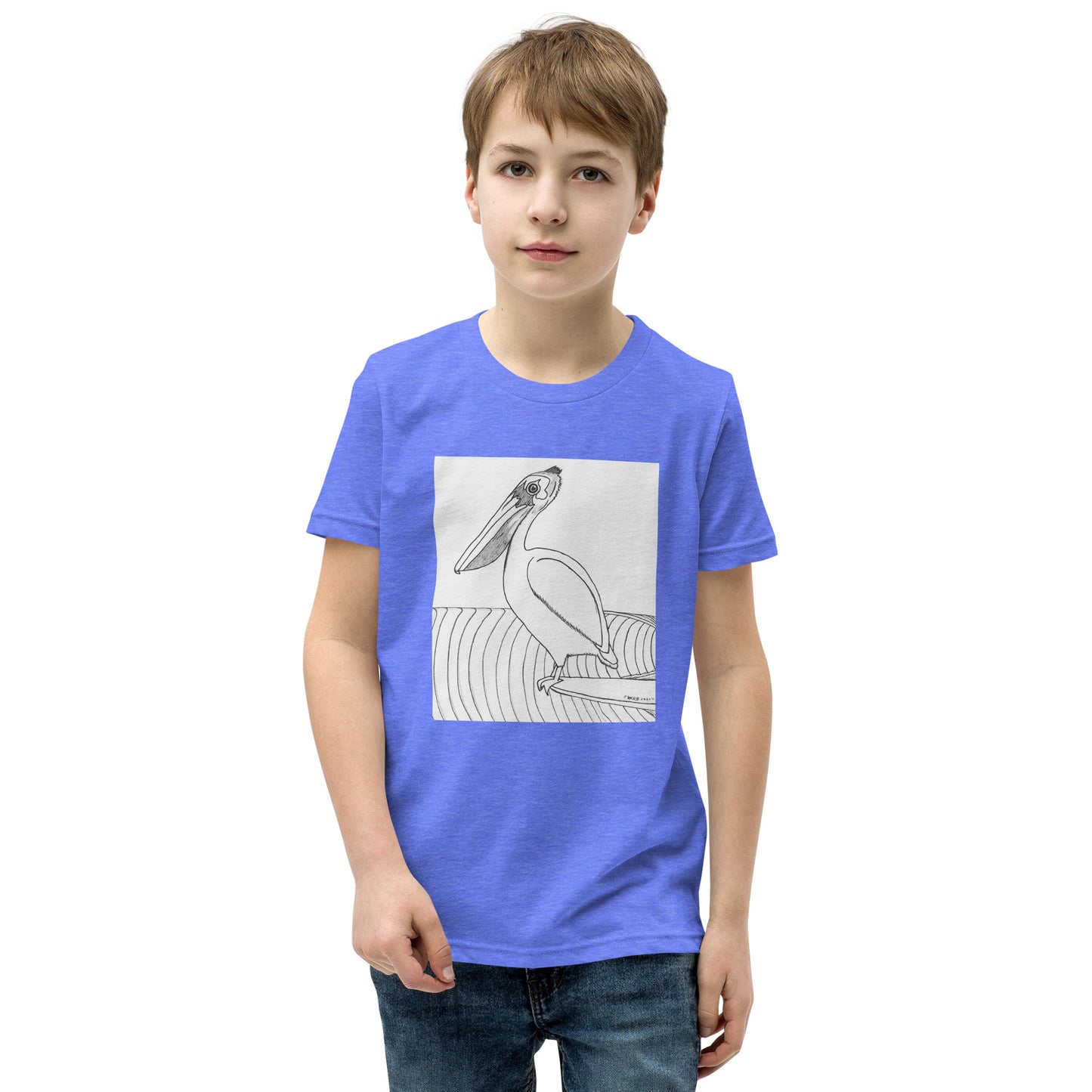 Pelican Hanging Ten, Youth Short Sleeve Unisex fit T-Shirt