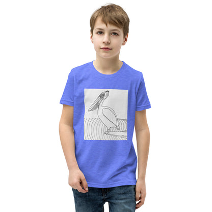Pelican Hanging Ten, Youth Short Sleeve Unisex fit T-Shirt