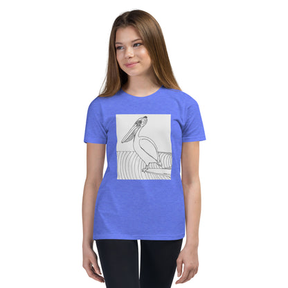 Pelican Hanging Ten, Youth Short Sleeve Unisex fit T-Shirt