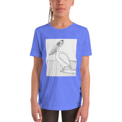 Pelican Hanging Ten, Youth Short Sleeve Unisex fit T-Shirt