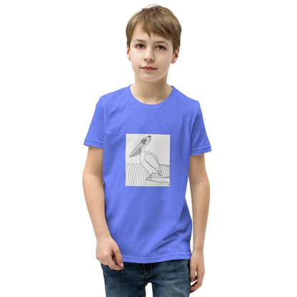 Youth Short Sleeve T-Shirt, Pelican Hanging Ten