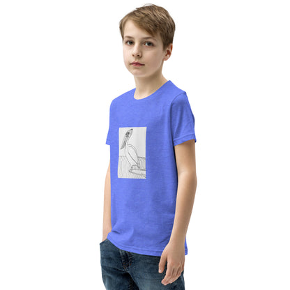 Youth Short Sleeve T-Shirt, Pelican Hanging Ten