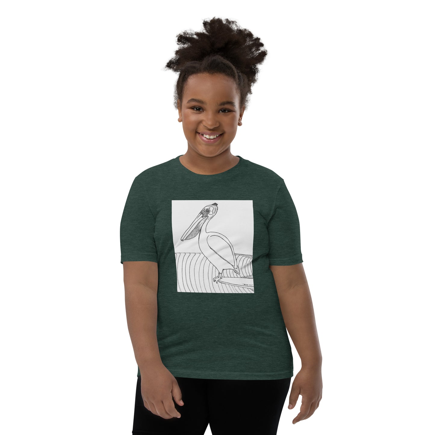 Pelican Hanging Ten, Youth Short Sleeve Unisex fit T-Shirt