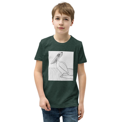 Pelican Hanging Ten, Youth Short Sleeve Unisex fit T-Shirt