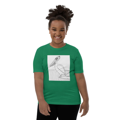 Pelican Hanging Ten, Youth Short Sleeve Unisex fit T-Shirt