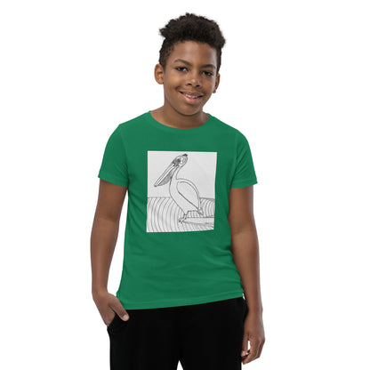 Pelican Hanging Ten, Youth Short Sleeve Unisex fit T-Shirt