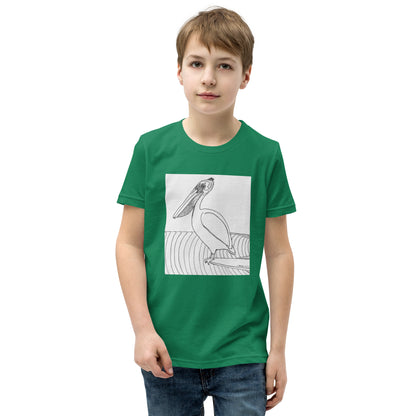 Pelican Hanging Ten, Youth Short Sleeve Unisex fit T-Shirt