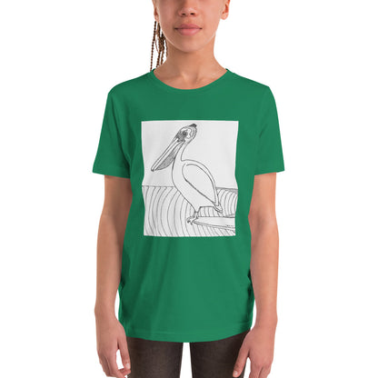 Pelican Hanging Ten, Youth Short Sleeve Unisex fit T-Shirt