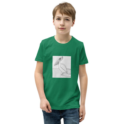 Youth Short Sleeve T-Shirt, Pelican Hanging Ten