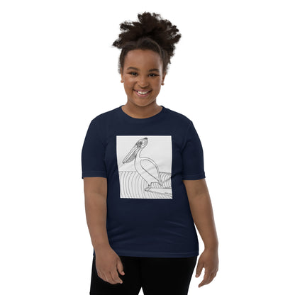 Pelican Hanging Ten, Youth Short Sleeve Unisex fit T-Shirt