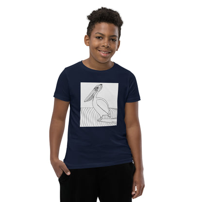 Pelican Hanging Ten, Youth Short Sleeve Unisex fit T-Shirt
