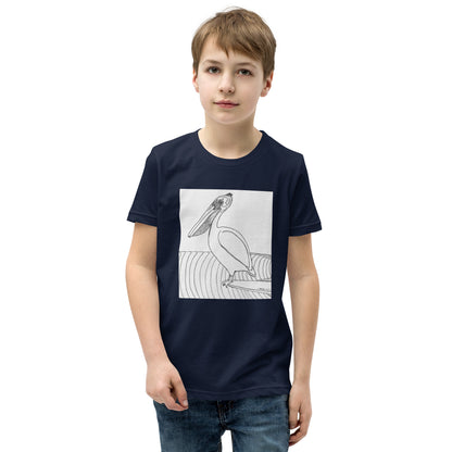 Pelican Hanging Ten, Youth Short Sleeve Unisex fit T-Shirt