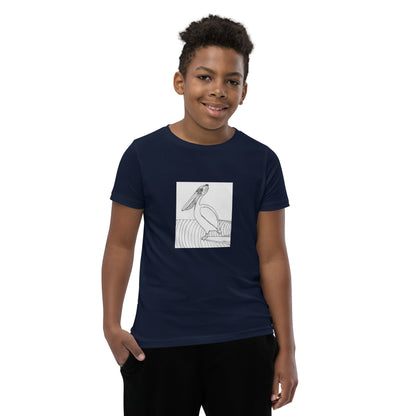Youth Short Sleeve T-Shirt, Pelican Hanging Ten