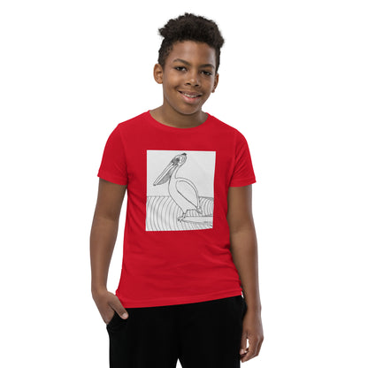 Pelican Hanging Ten, Youth Short Sleeve Unisex fit T-Shirt