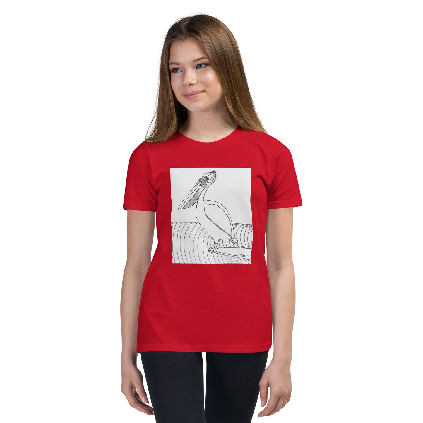 Pelican Hanging Ten, Youth Short Sleeve Unisex fit T-Shirt