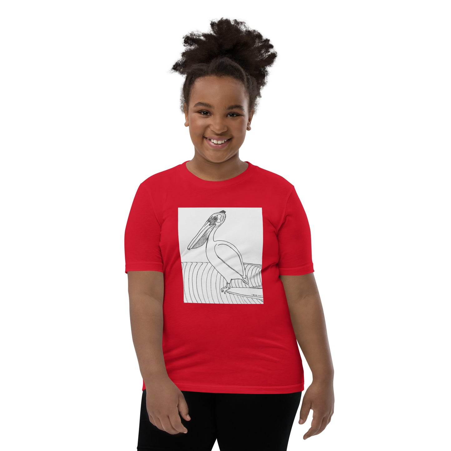 Pelican Hanging Ten, Youth Short Sleeve Unisex fit T-Shirt