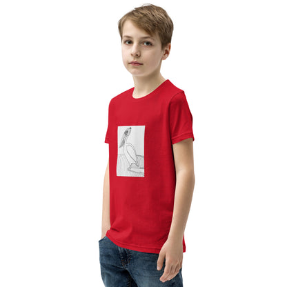Youth Short Sleeve T-Shirt, Pelican Hanging Ten