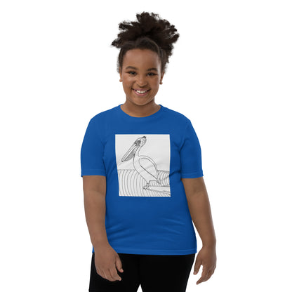 Pelican Hanging Ten, Youth Short Sleeve Unisex fit T-Shirt