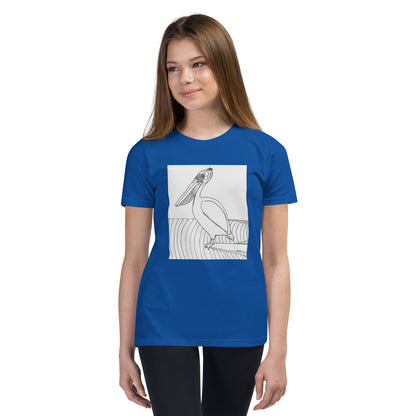 Pelican Hanging Ten, Youth Short Sleeve Unisex fit T-Shirt