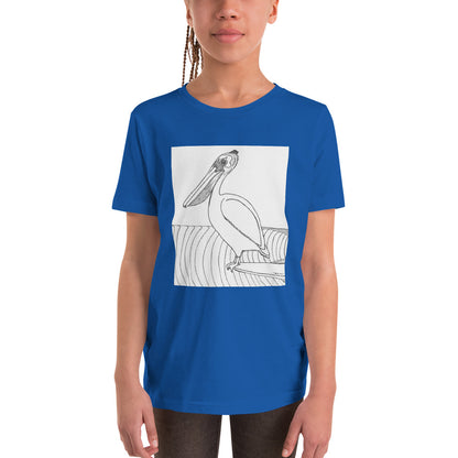 Pelican Hanging Ten, Youth Short Sleeve Unisex fit T-Shirt