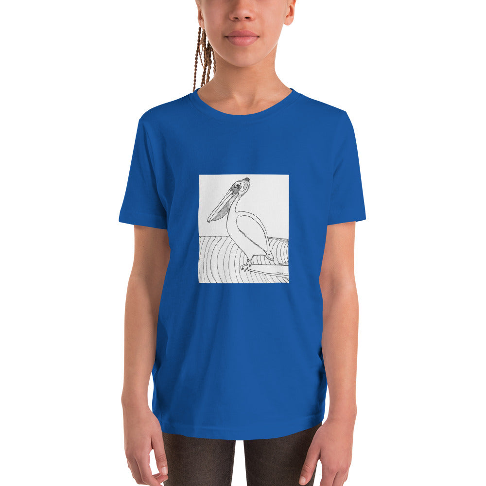 Youth Short Sleeve T-Shirt, Pelican Hanging Ten