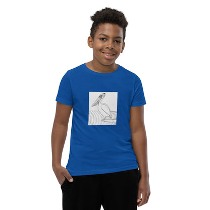 Youth Short Sleeve T-Shirt, Pelican Hanging Ten