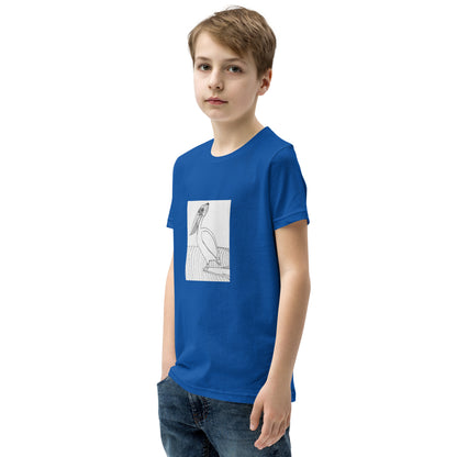 Youth Short Sleeve T-Shirt, Pelican Hanging Ten