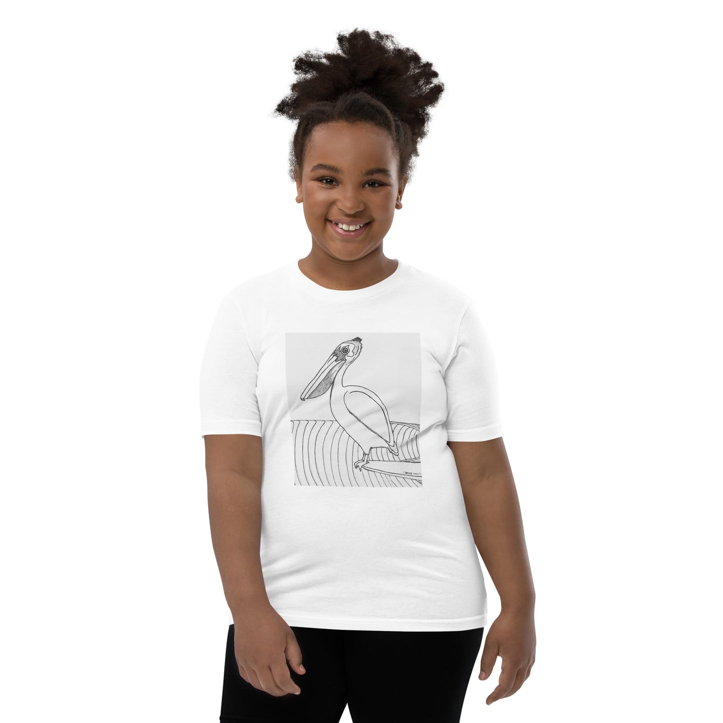 Pelican Hanging Ten, Youth Short Sleeve Unisex fit T-Shirt